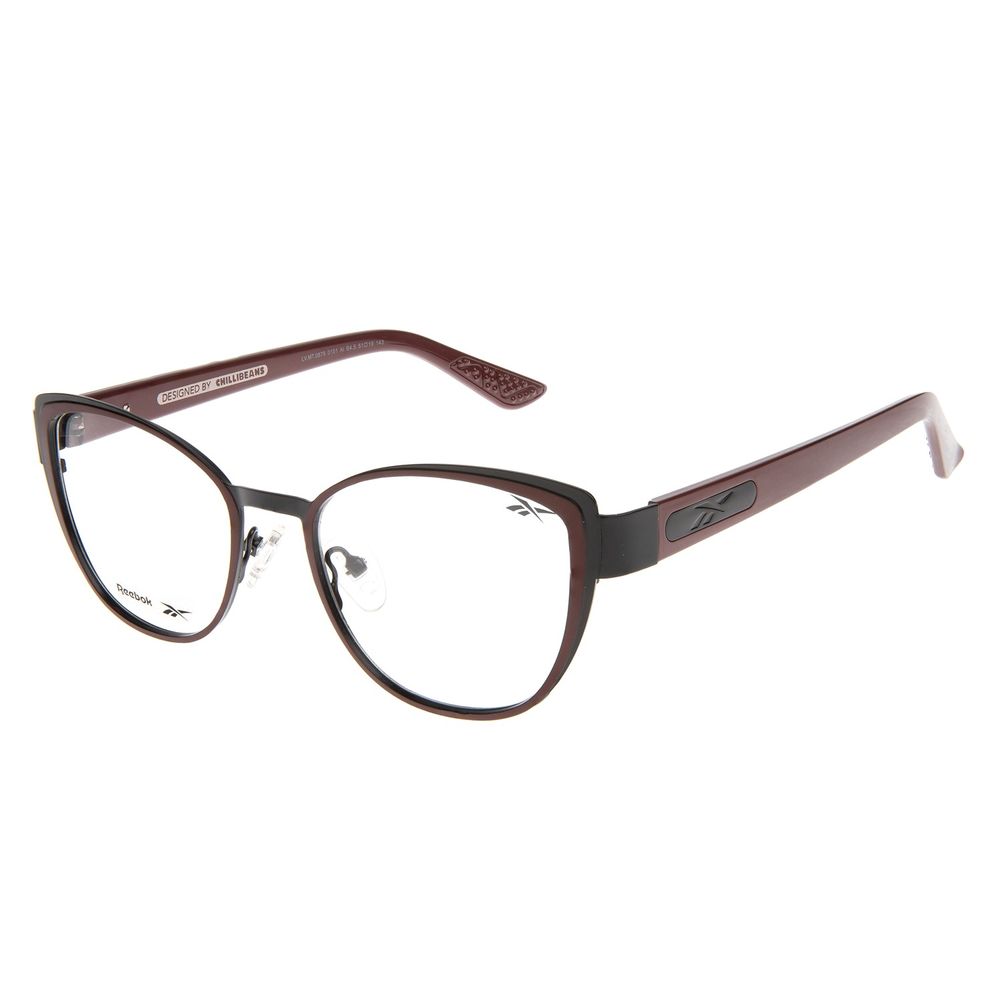 LV.MT.0879-0101  Armacao Para Oculos de Grau Feminino Reebok Cat Preto